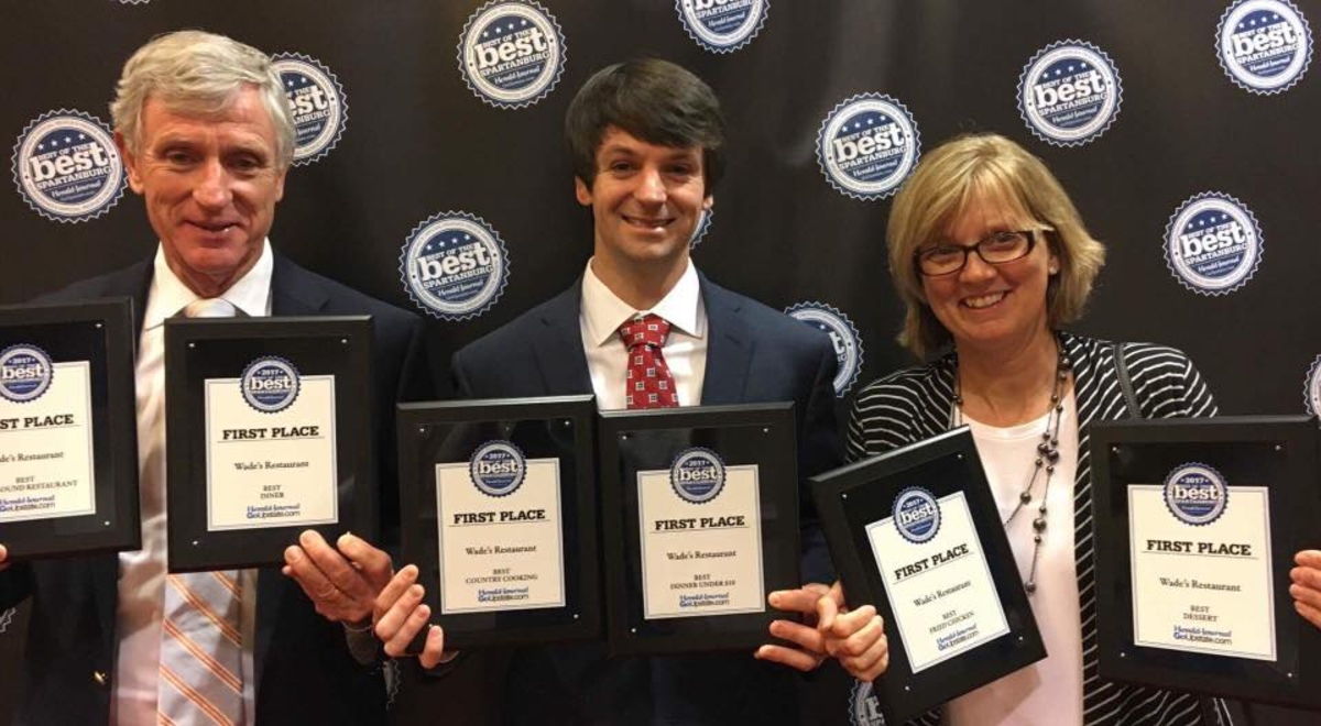 Wade's took home a record-breaking SIX awards in the Herald-Journal's 2017 Best Of The Best Spartanburg contest!