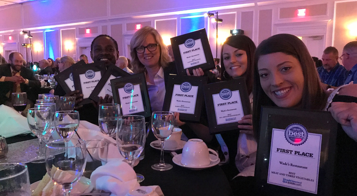 Wade's took home a record-breaking EIGHT awards in the Herald-Journal's 2018 Best Of The Best Spartanburg contest!
